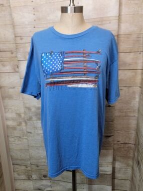 O'Neill Blue Short-Sleeve Surfboard Flag Graphic Tee